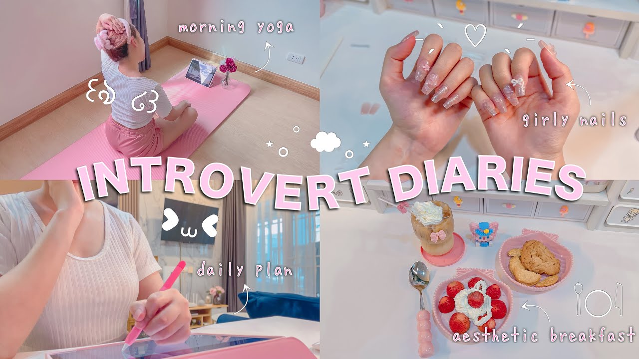 A day at home as an introvert ♡ Aesthetic Vlog 𝜗ৎ romanticizing life | lot of food | productive day 