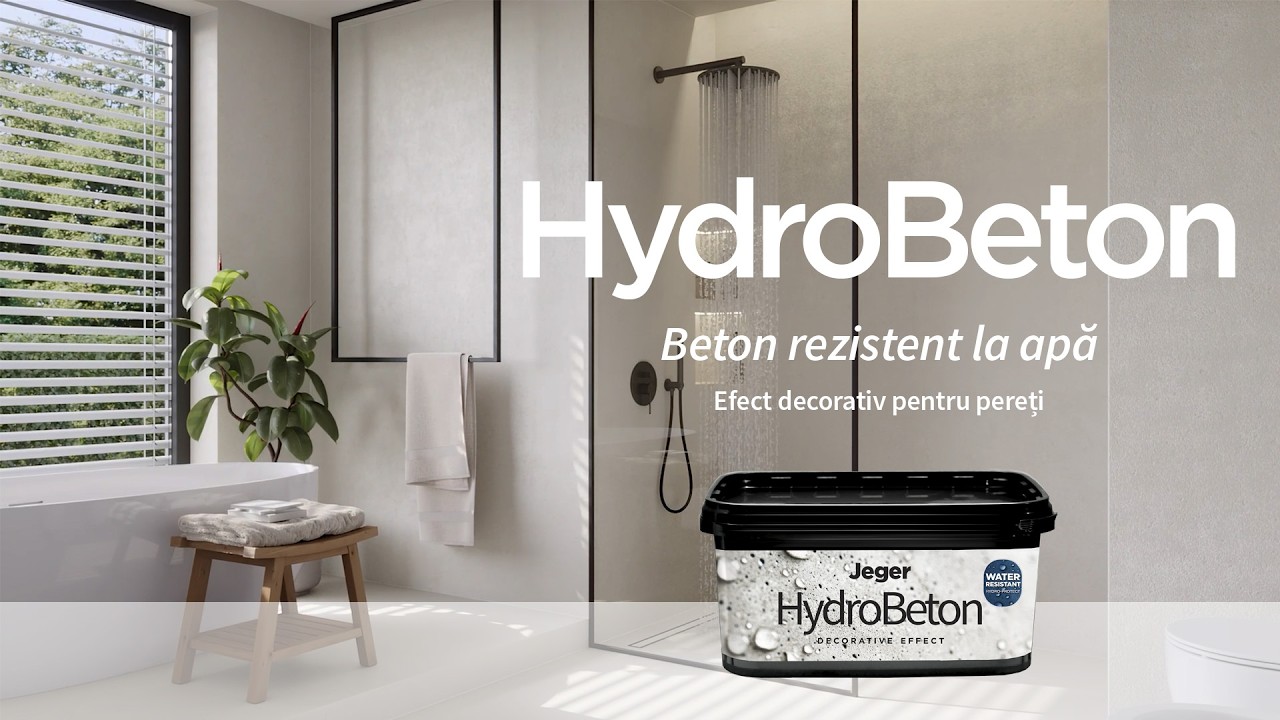 💡 Video instructiv – Jeger HydroBeton: Efect de beton impermeabil pentru pereți – DIY