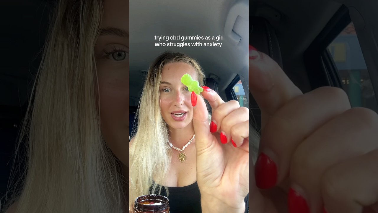Trying CBD gummies as a girl who struggles with anxiety #cbd #anxiety #anxietyrelief #cbdoilbenefits