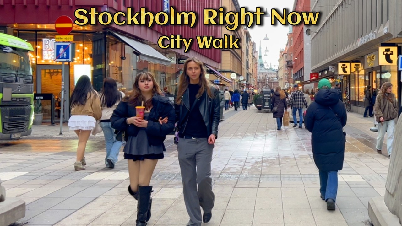 Stockholm Right Now | City Walk 4K