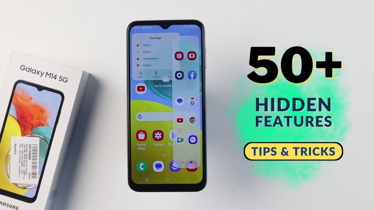 Samsung Galaxy M14 Top 50+ Hidden Features | Samsung Galaxy M14 5G Tips and Tricks