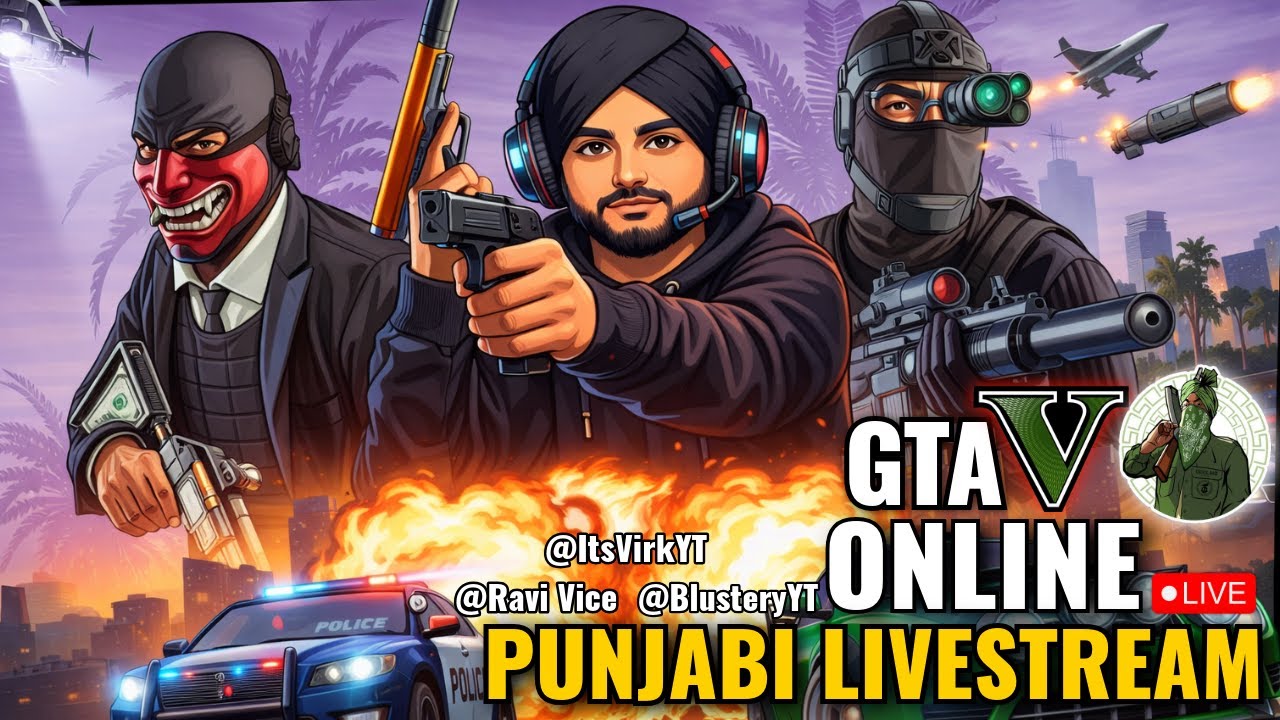 GTA V Online Live 🔴| Punjabi LiveStream| Punjabi Agyeee Oyeeeee!💥#ps5 #gta5