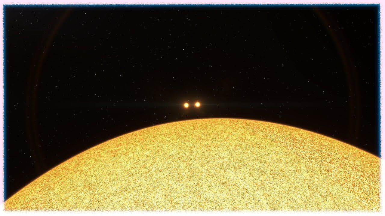 EZ Aquarii Triple star system in Space Engine 🚀