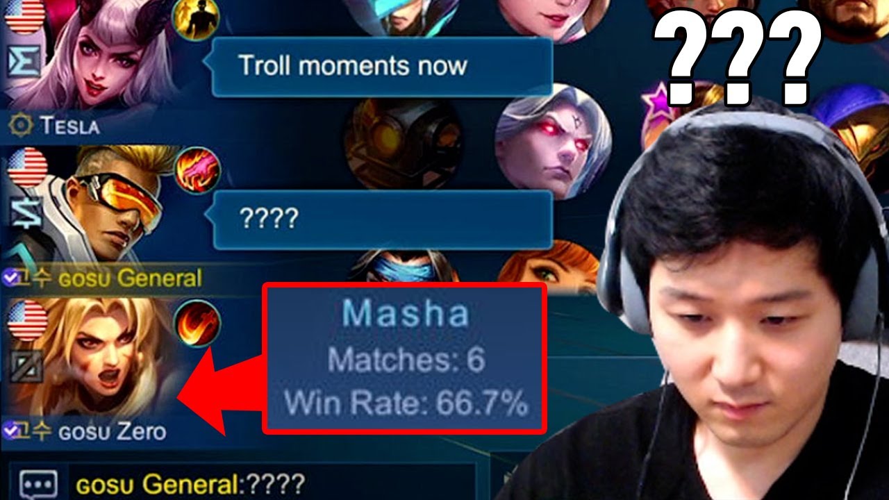 I said him to pick his hero but this guy trolled us | Mobile Legends Bruno game play