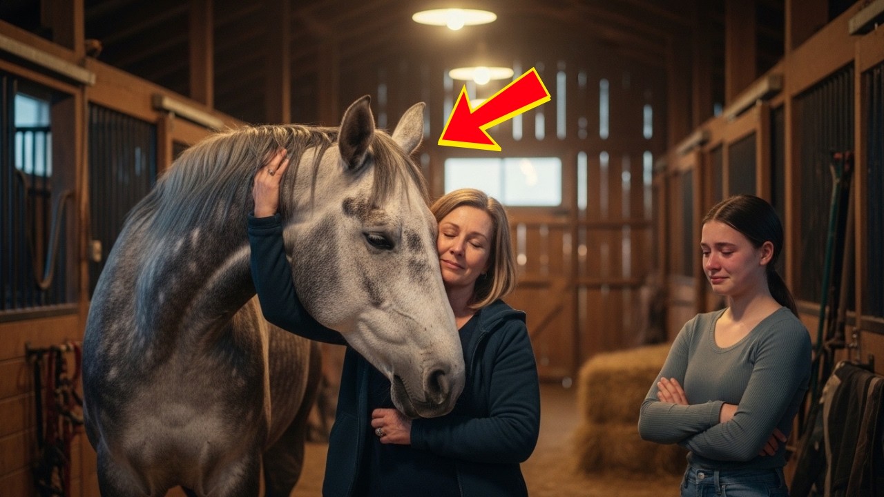 Eine Frau hört um 3 Uhr morgens ein Klopfen an der Tür – und das Pferd, das davor steht, wurde seit