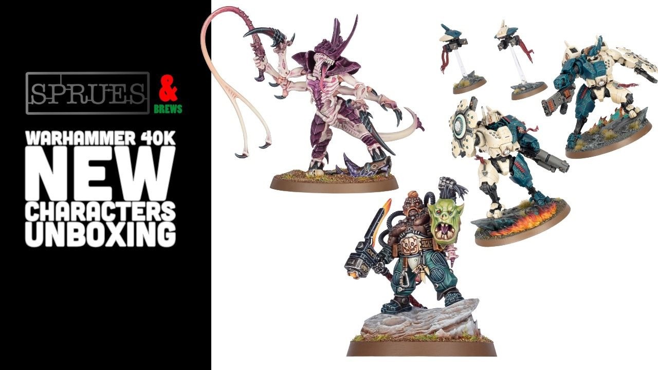 Распаковка комплекта Twin Lance, Берека Сторнброу и Тиранида Прайма из вселенной Warhammer 40k.