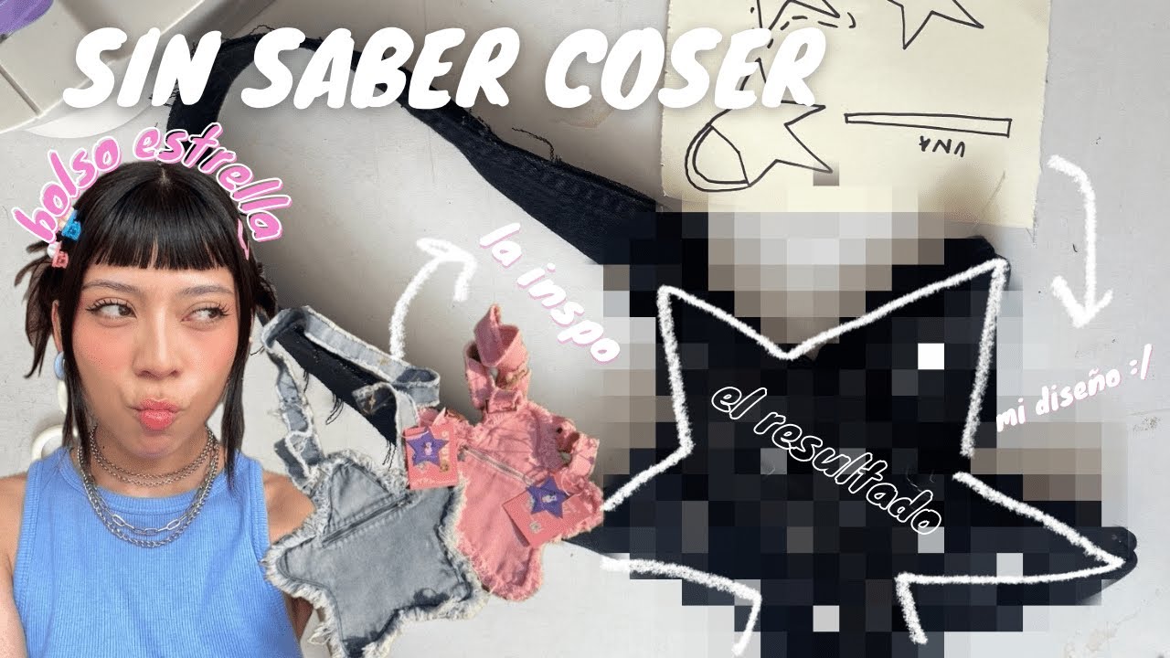 BOLSO EN FORMA DE ESTRELLA USANDO UN JEAN *INTENTANDO HACERLO SIN SABER COSER* - UPCYCLING -