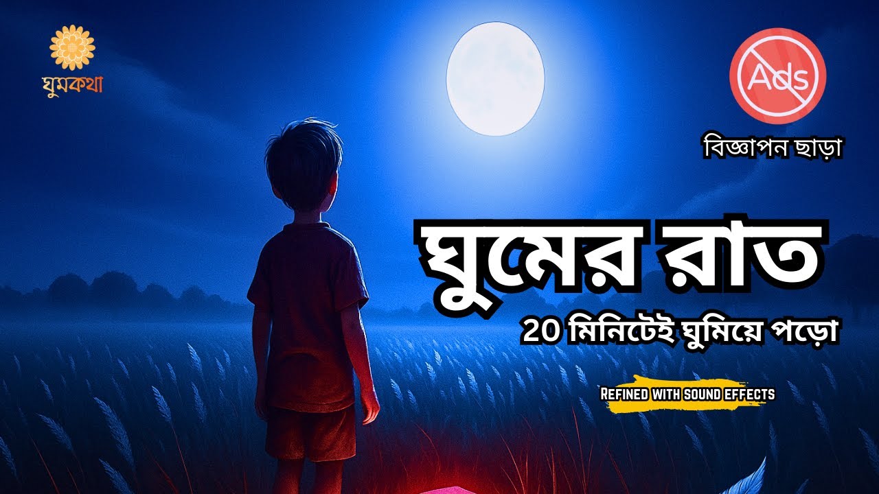 ঘুমের রাত - with sound effects | Ghumer Golpo Bangla | রাতে ঘুমানোর গল্প | Bangla Bedtime Story