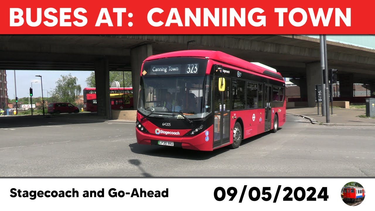 London buses at Canning Town 09/05/2024