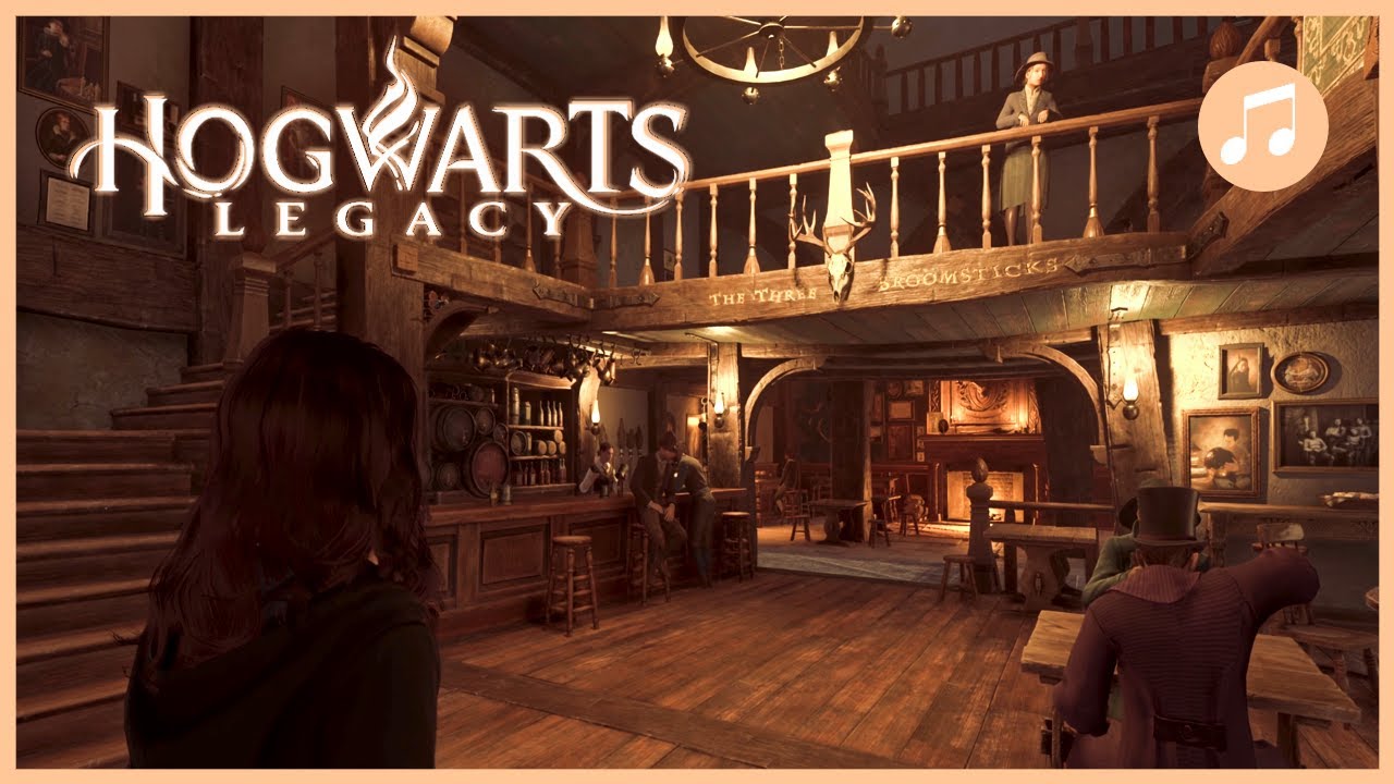 HOGWARTS LEGACY The Three Broomsticks Music + Ambience | 1 HOUR