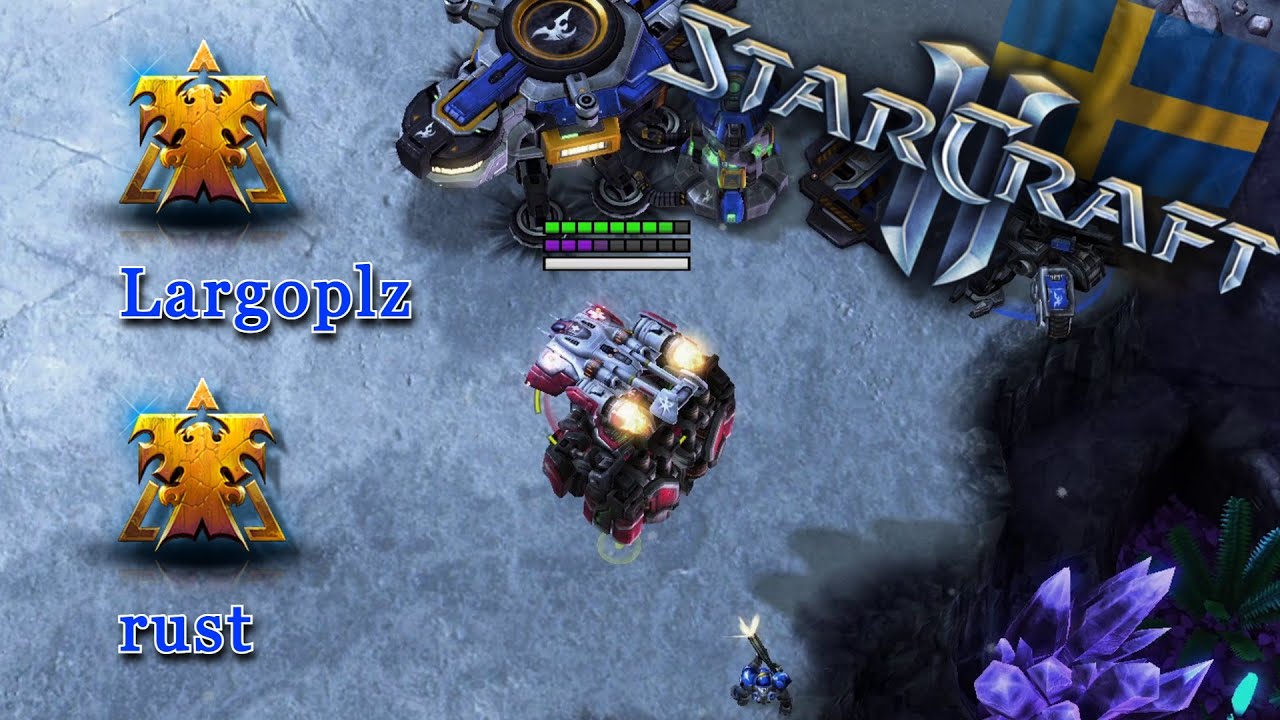 Flygande Thor! | StarCraft 2 på Svenska! | Largo lirar Ladder vs rust