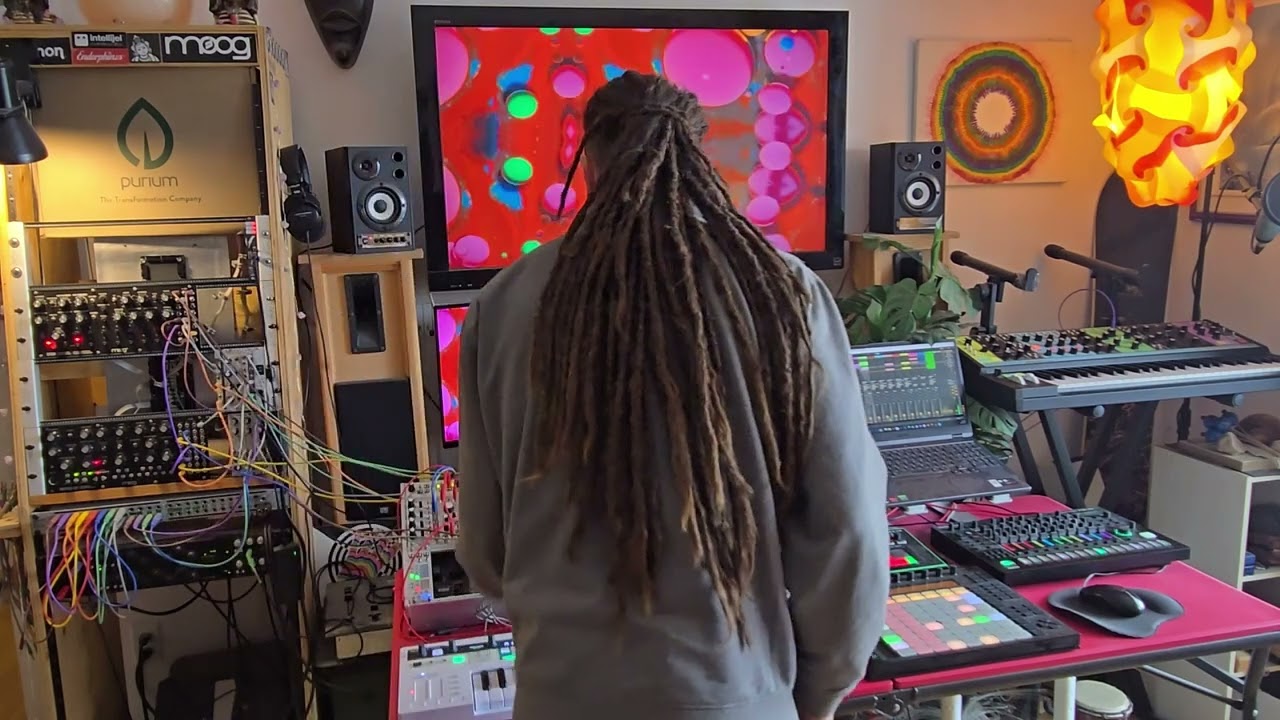 Snow Flakes - Live Jam Session 2025 - Techno Electronic Music Modular Synth Psychedelic Vibe 432hz