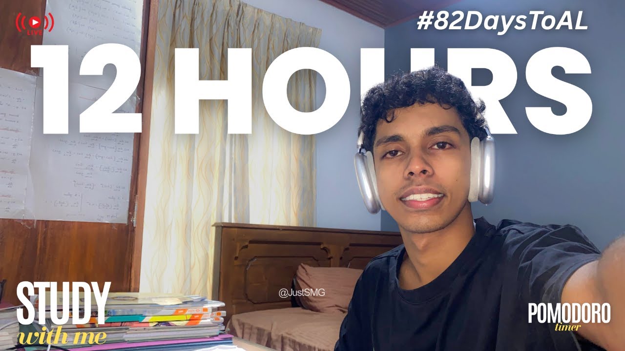 Live | Study With Me 📚 | Part 1 | 82 Days to A/L Exam – #82DaysToAL #StudyWithMe #JustSMG #2025al