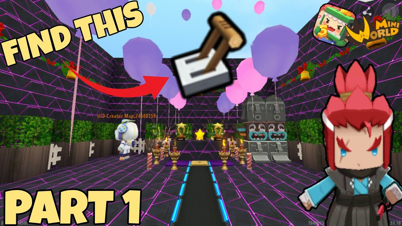 Find the Switch Part 1 | Mini World Block Art | Map Review & Gameplay