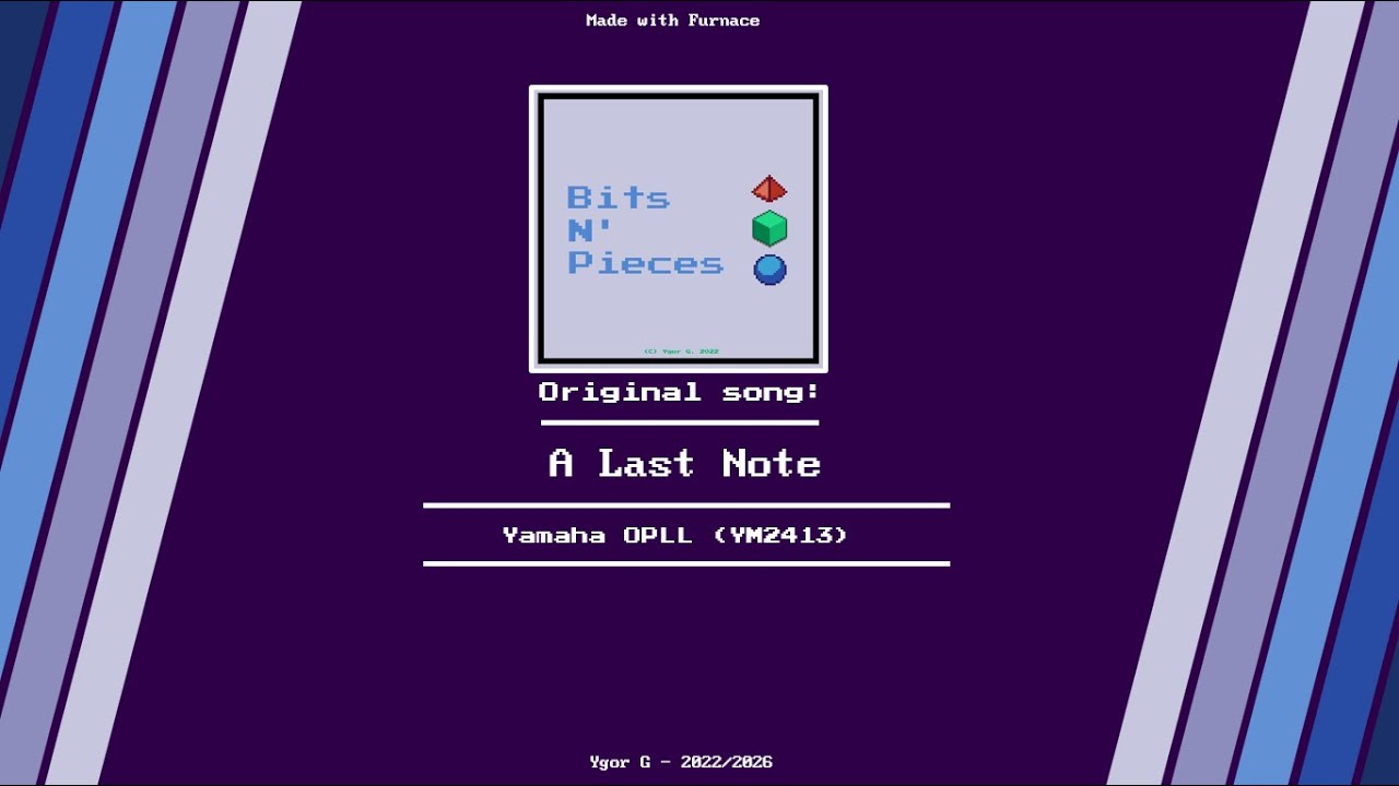A Last Note (Furnace, YM2413 old-original song) [Oscilloscope View]