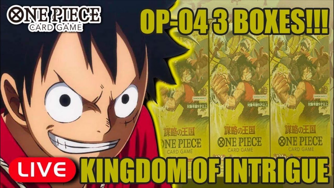 [ENG/FIL] LIVE: OPENING 3 BOXES OF OP-04 KINGDOM OF INTRIGUE | ONE PIECE CARD GAME