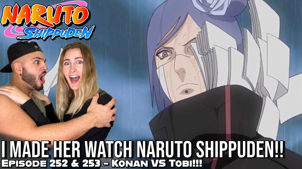 КОНАН СРАЖАЕТСЯ С ТОБИ НА СМЕРТЬ!!! Реакция девушки в Naruto Shippuden, эпизоды 252 и 253