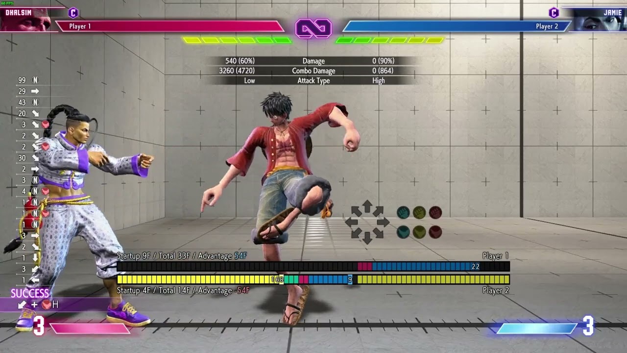 Dhalsim LK Yoga Arc Corner Setup