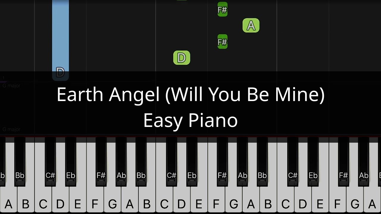 Earth Angel (Will You Be Mine) (The Penguins) - Easy piano tutorial