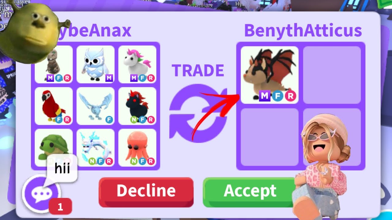 Trading In Roblox Adopt Me🤑 HUGE RICH TRADES😎🥳