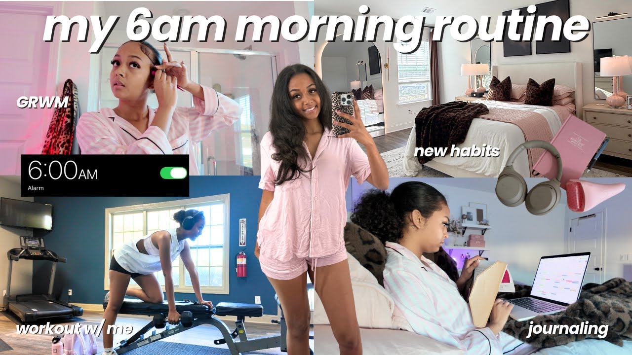 6 AM Soft Girl Morning Routine ☕🩷 | Romanticizing My Life Again