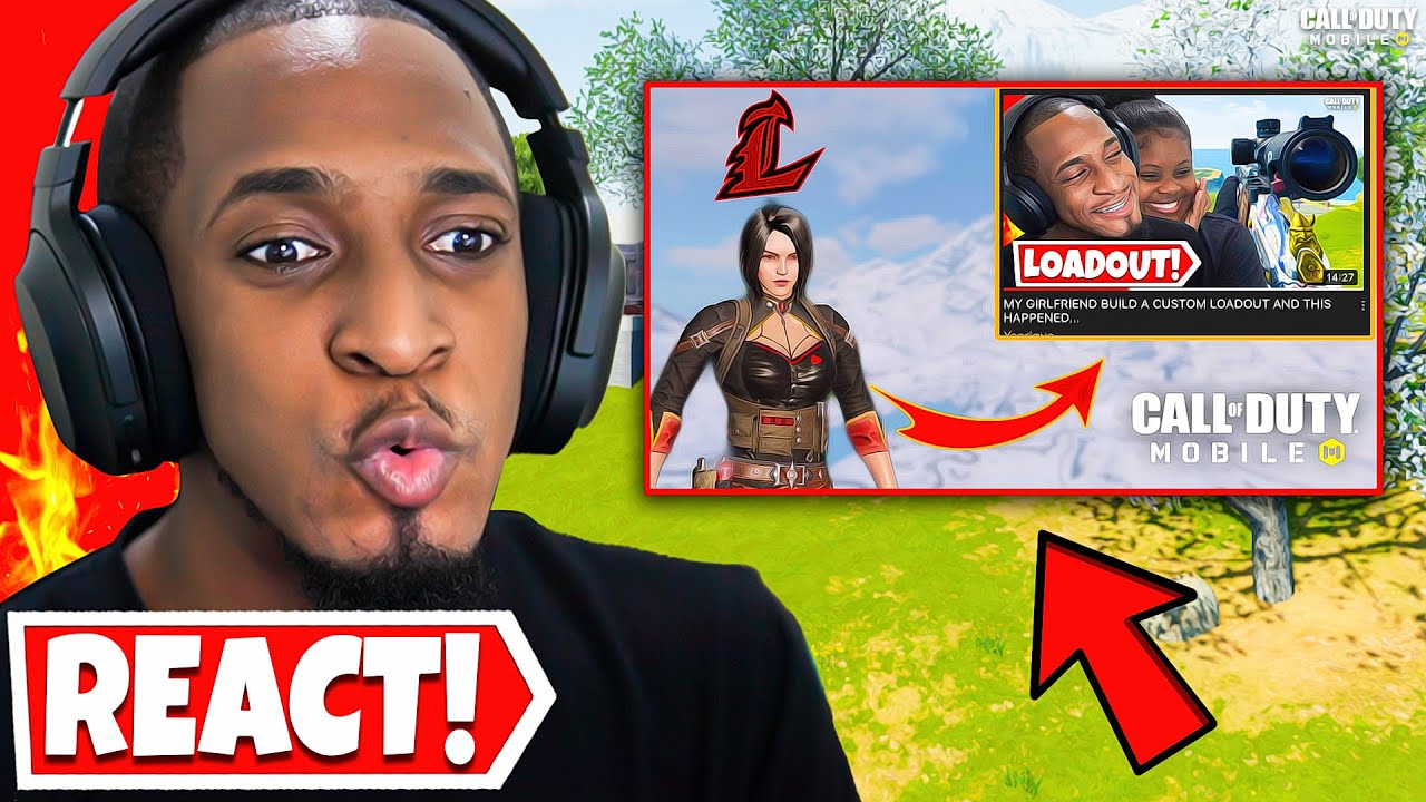 REACTING TO LOTEX YT USING MY GIRLFRIEND'S CUSTOM LOADOUT!