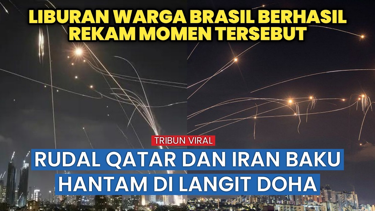 Langit Doha, Qatar Membara! Kesaksian Warga Barasil Soal Rudal dan Alarm Darurat