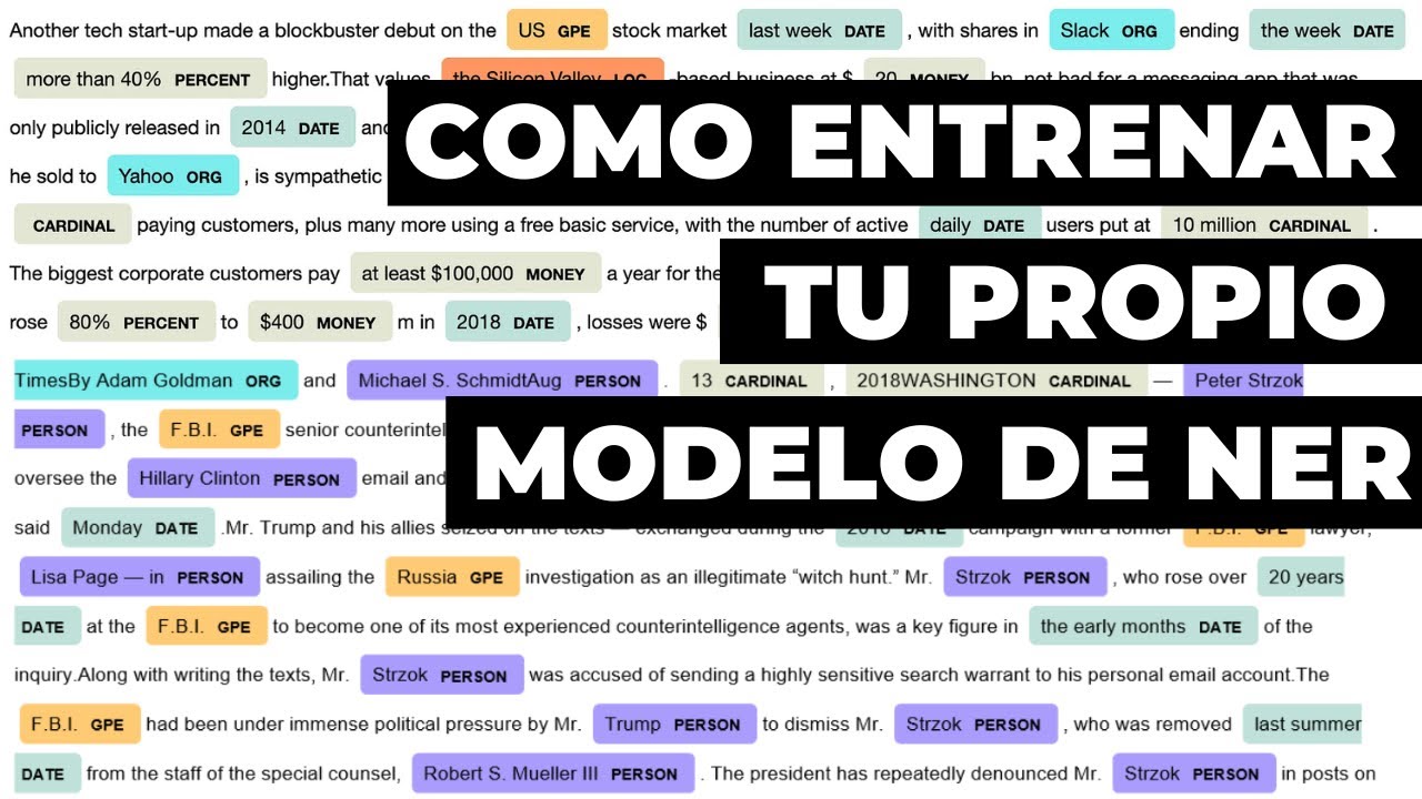 Cómo entrenar tu propio modelo de NER