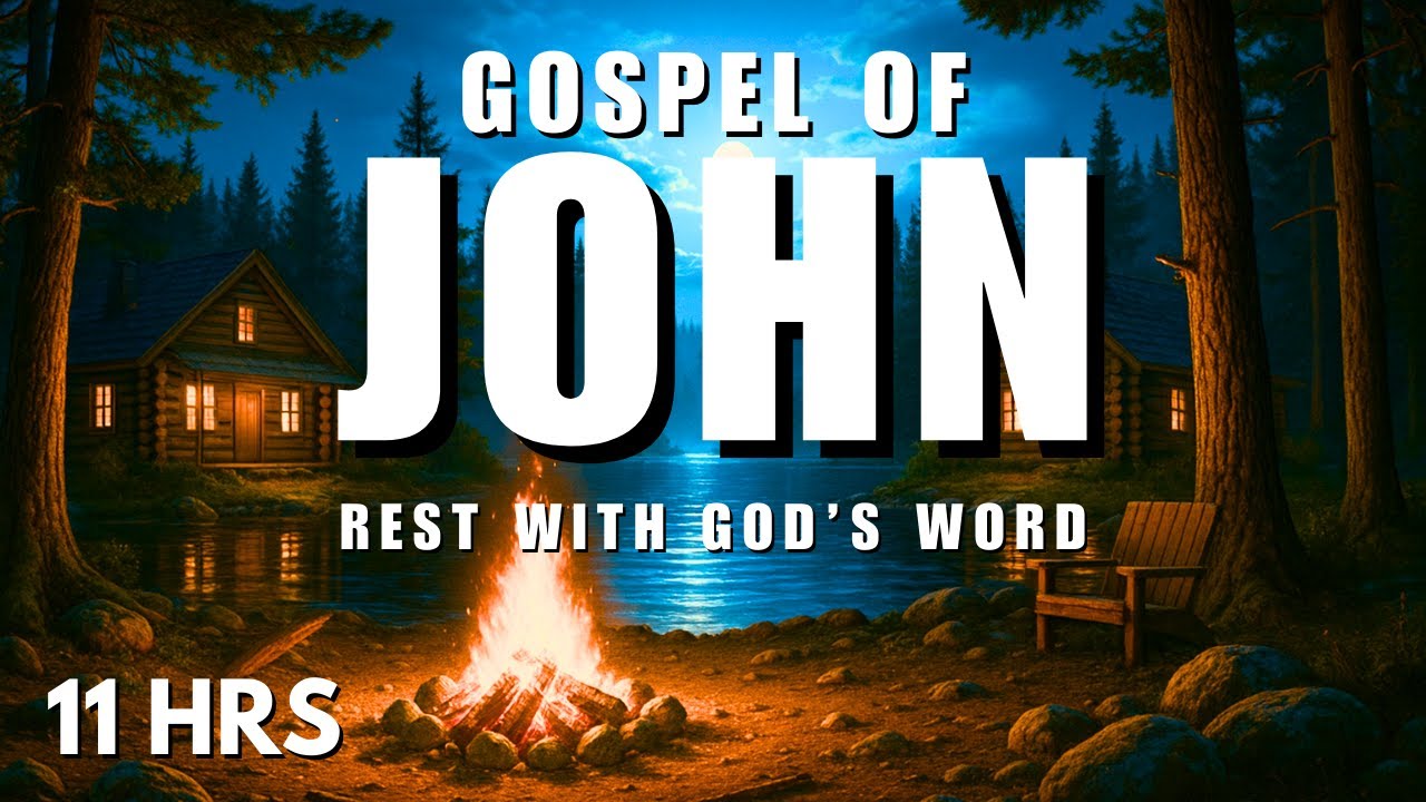 Fall Asleep Peacefully to the Gospel of John | Bible Reading for Deep Rest (10 HRS)