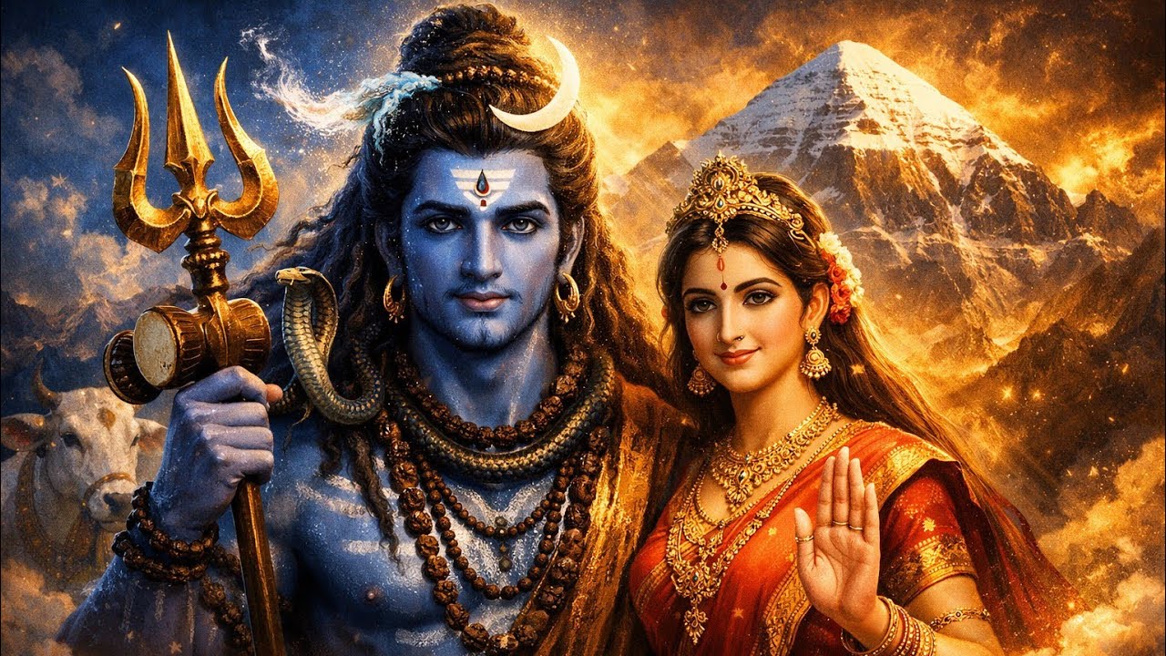 साम्ब सदाशिव वंदना |  Samb Sadashiv भगवान शिव और माता पार्वती का अत्यंत मधुर भजन: साम्ब सदाशिव 🔱