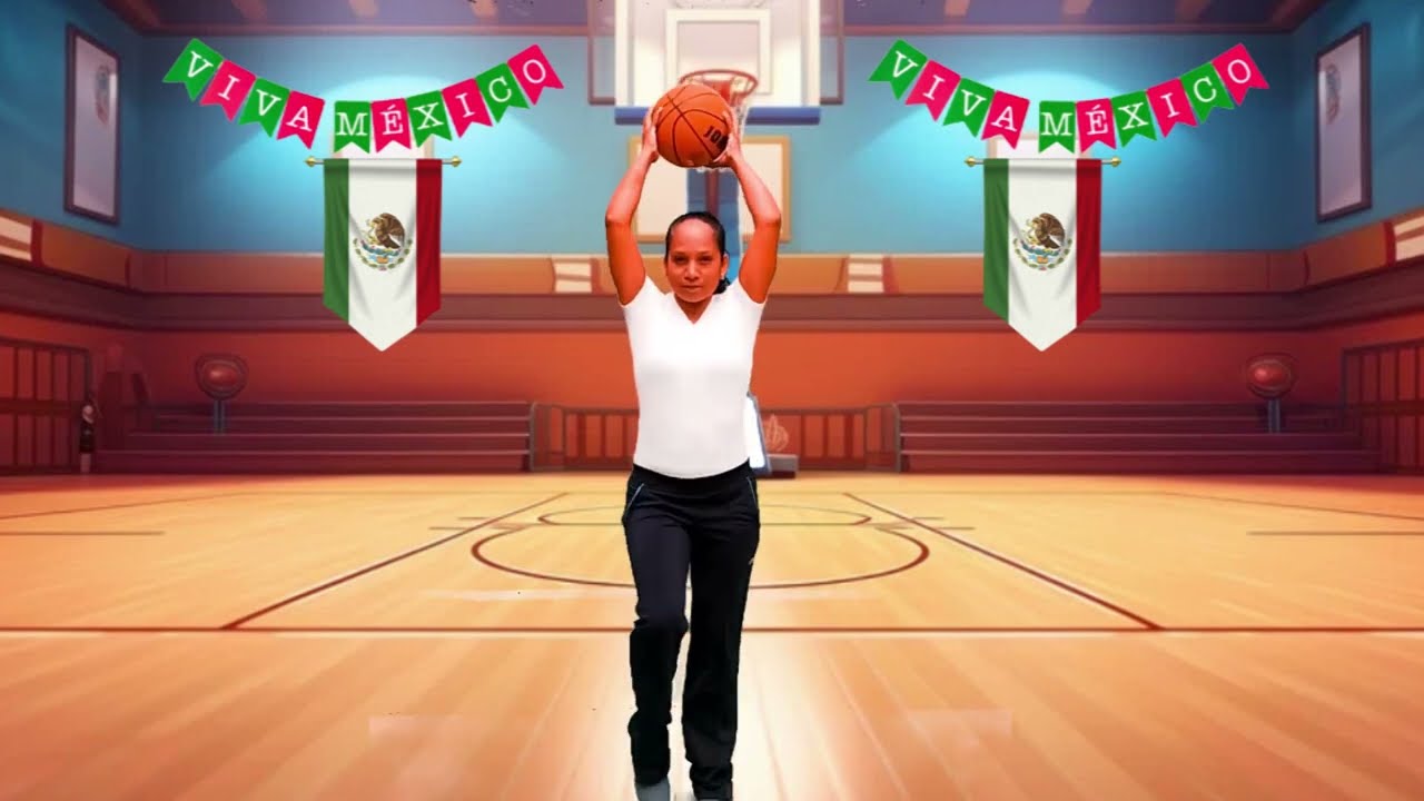 Tabla rítmica con balón de baloncesto.