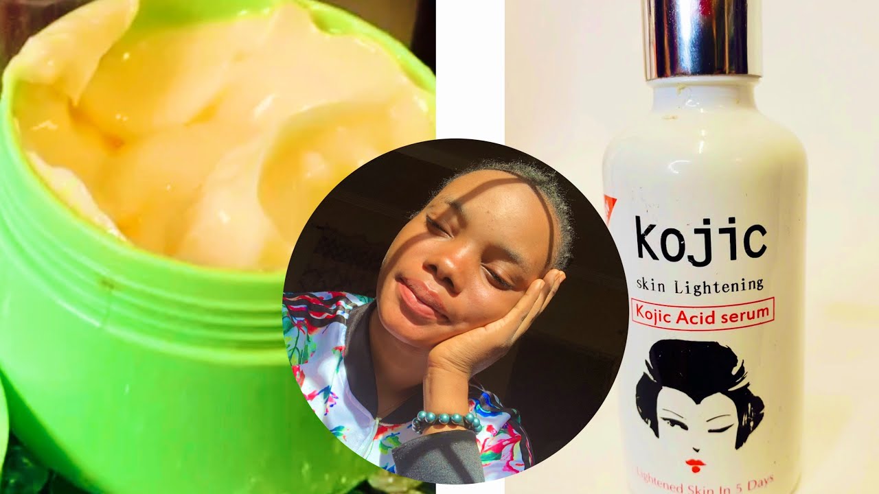 MiXing Kojic Acid Serum, Glutha Serum In A Face Cream