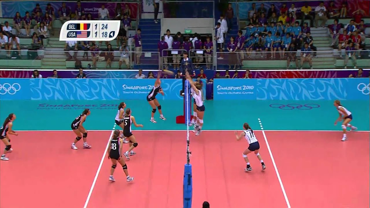 Belgium vs USA - Women's Volleyball - Gold Medal Match - Singapore 2010 Youth Games