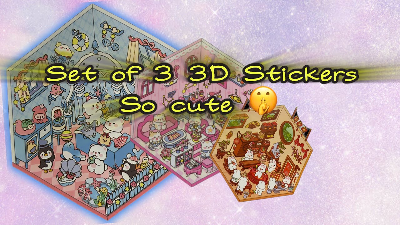 Sticking a Set of 3D Landscape Stickers | Surprisingly Addictive