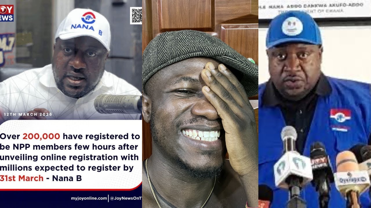  200,000 people have registered to be NPP members few hours after unveiling online registration Eii😂