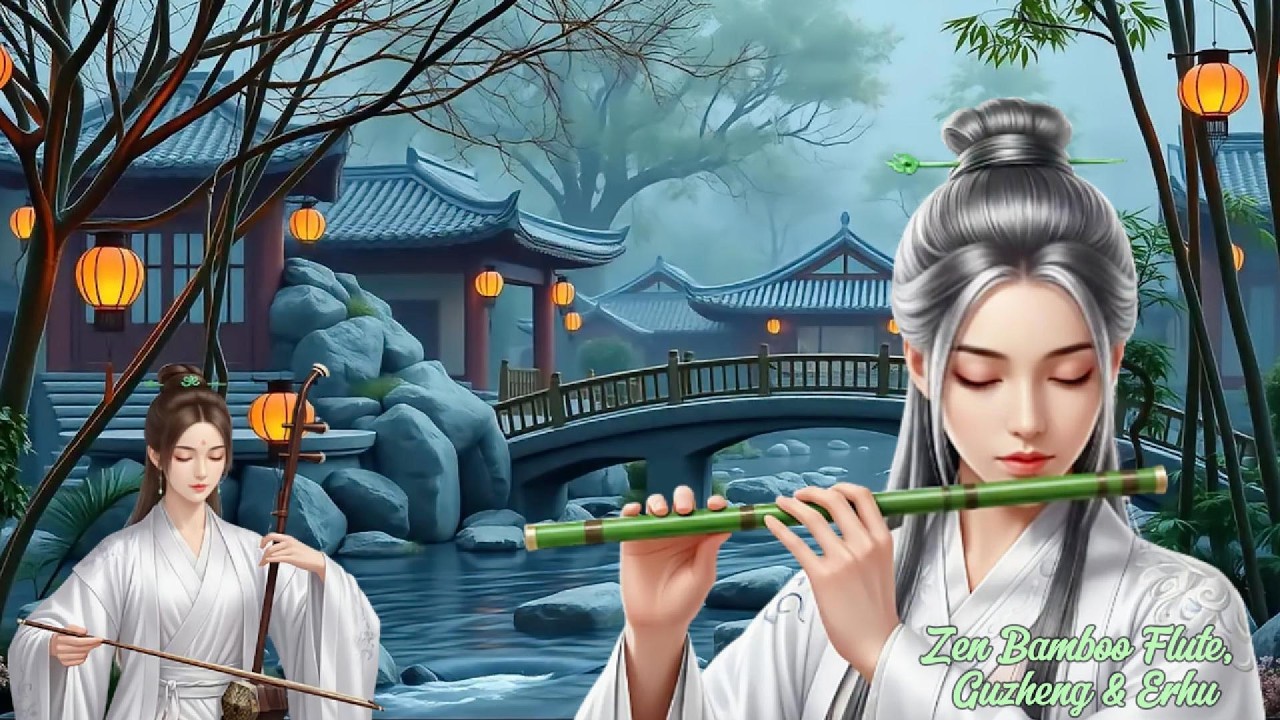 Top Traditional Chinese Music: Zen Bamboo Flute, Guzheng & Erhu 🍃 Peaceful Breathing