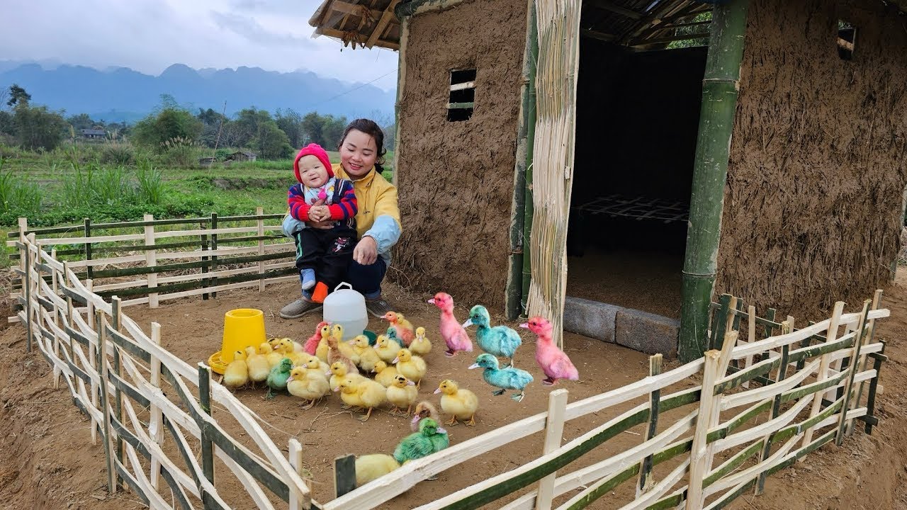 Poor Single Mother Builds Her Own Barn Using Straw and Mud