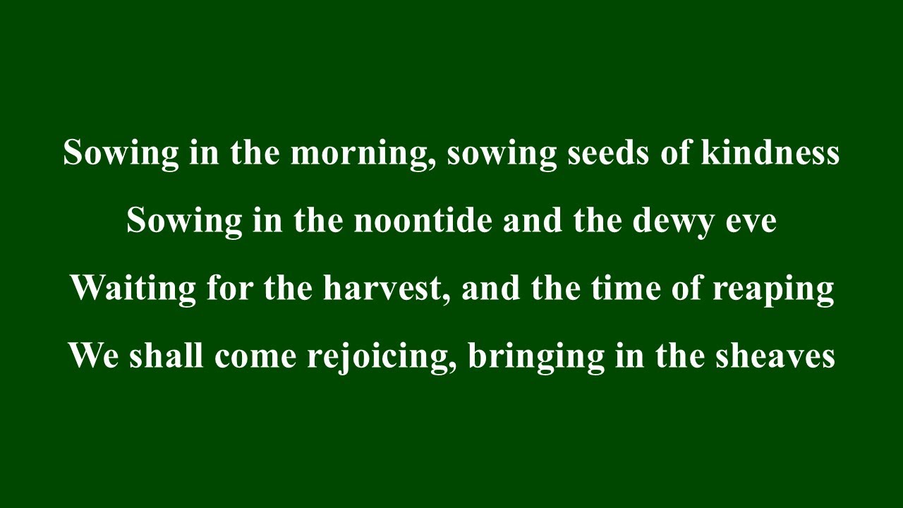 Bringing In The Sheaves (Hymn Organ Accompaniment)