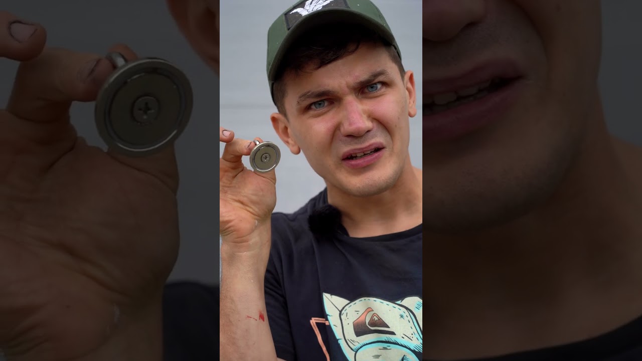 МАГНИТ для рыбалки ВСЕГО за 70 рублей! Он работает!? #shorts #жизньвиа #лайфхаки #магнитнаярыбалка