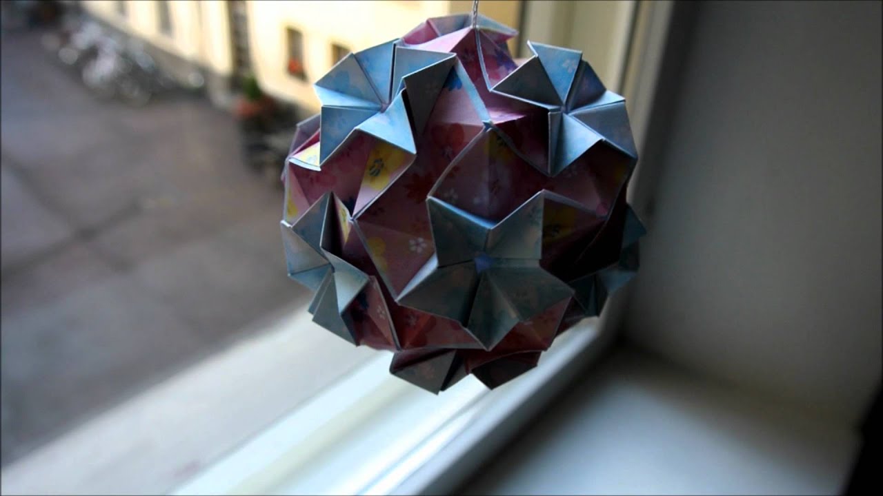 Regenbogen Kusudama - final product