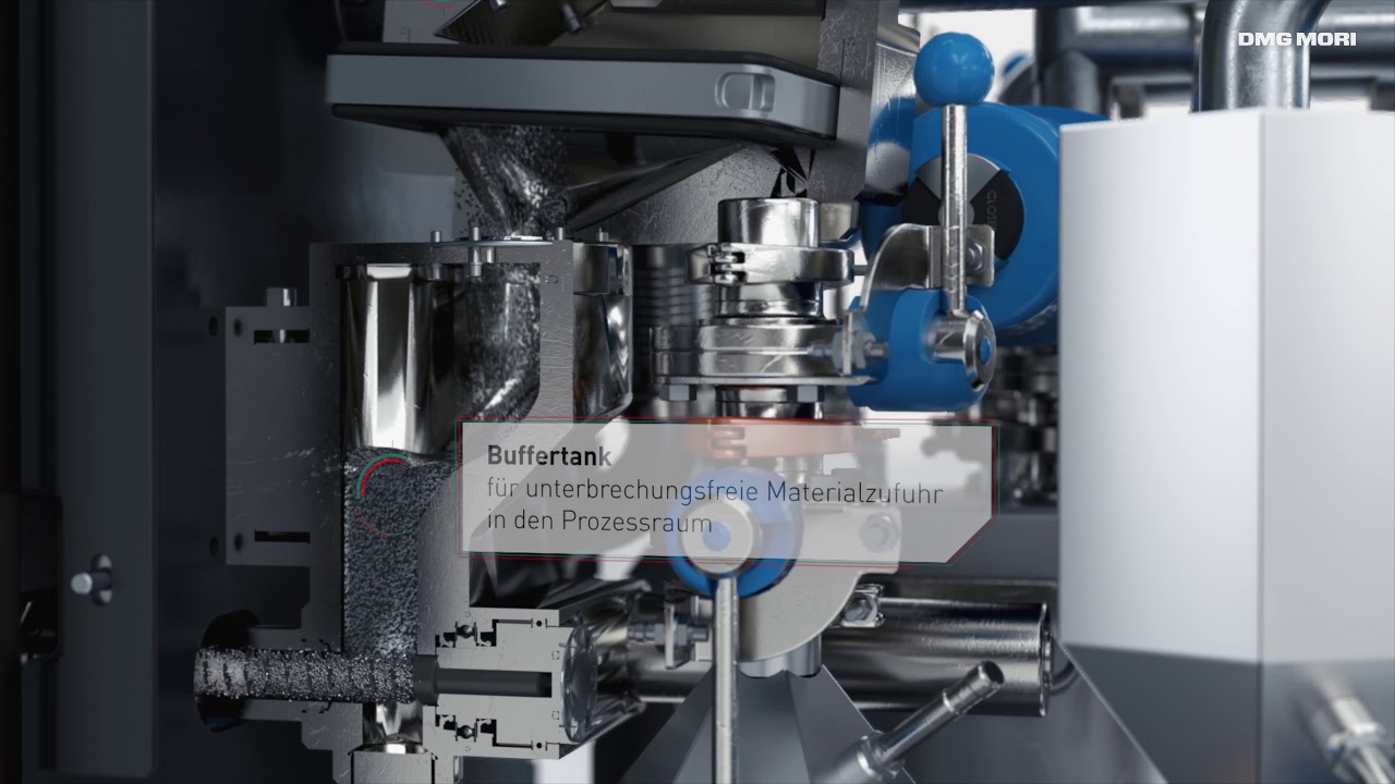 LASERTEC 30 SLM - Pulverfluss