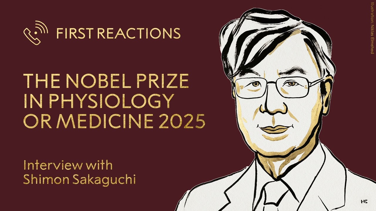 First reactions | Shimon Sakaguchi, Nobel Prize in Physiology or Medicine 2025 | Telephone interview