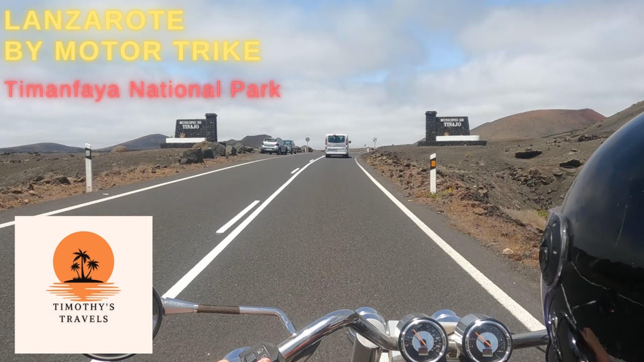 Lanzarote by Motor Trike part 2 | Timanfaya | Canary Islands | 4K |