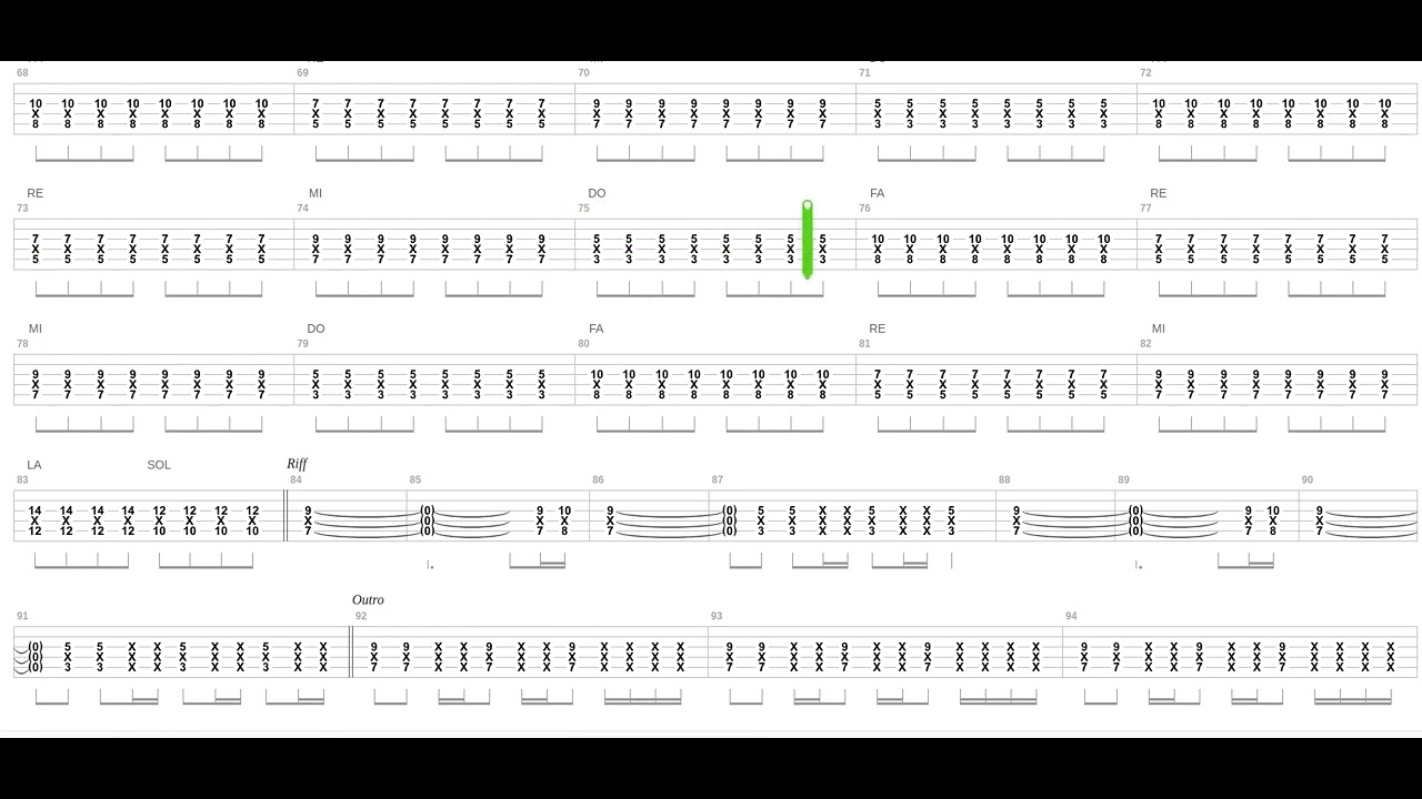 Bad Romance Rock Version Tab by Lady Gaga + Guitar only + Guitar tab