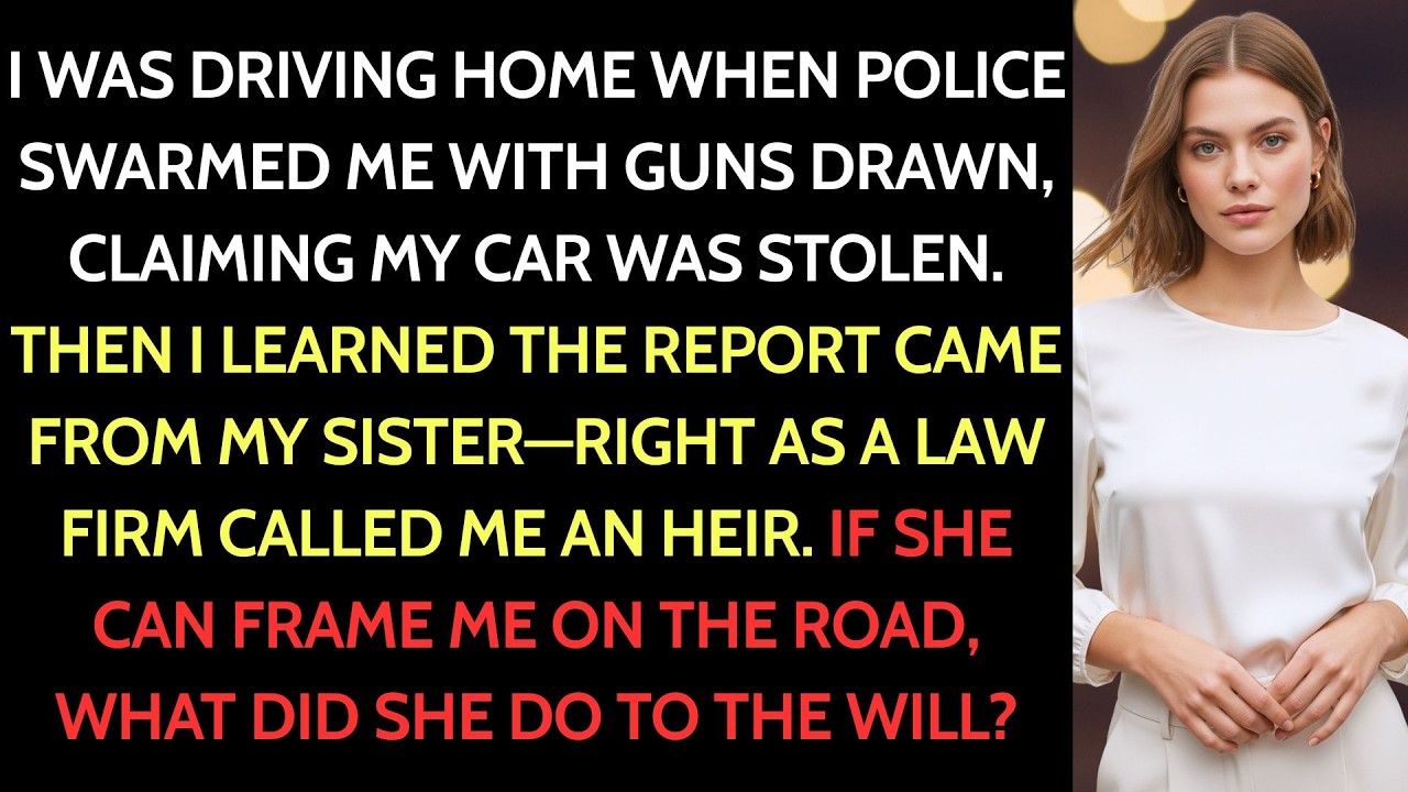Police Pulled Me Over with Guns Drawn—My Sister Reported My Car Stolen to Steal My Inheritance...