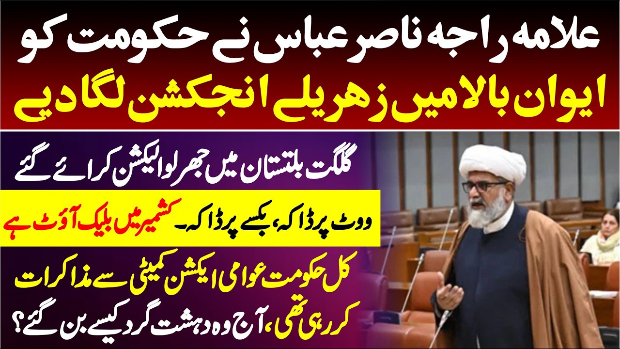 Allama Raja Nasir Abbas Fiery & Emtional Speech In Senate Of Pakistan