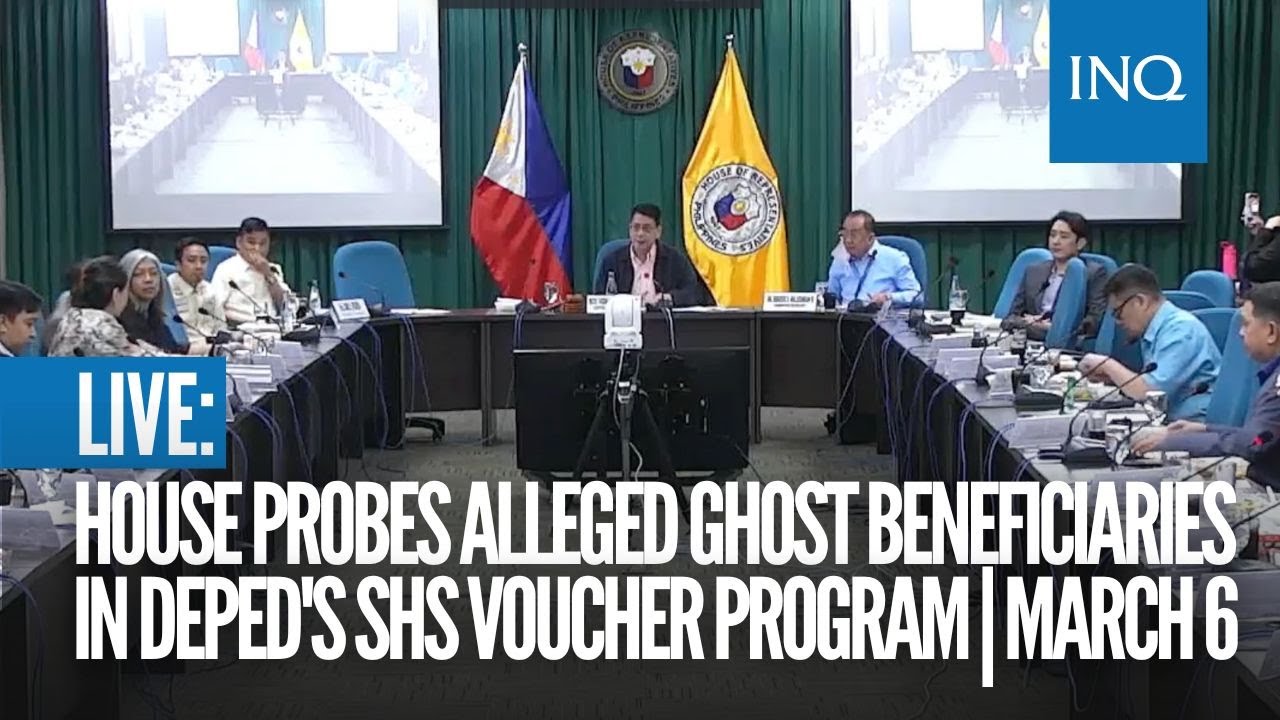 LIVE: House probes alleged ghost beneficiaries in DepEd's SHS voucher program | March 6