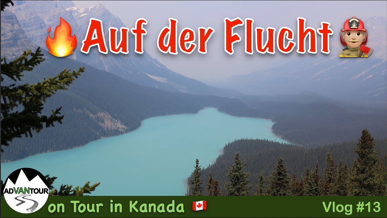 Flucht vor Feuer zu schönem Gewässer