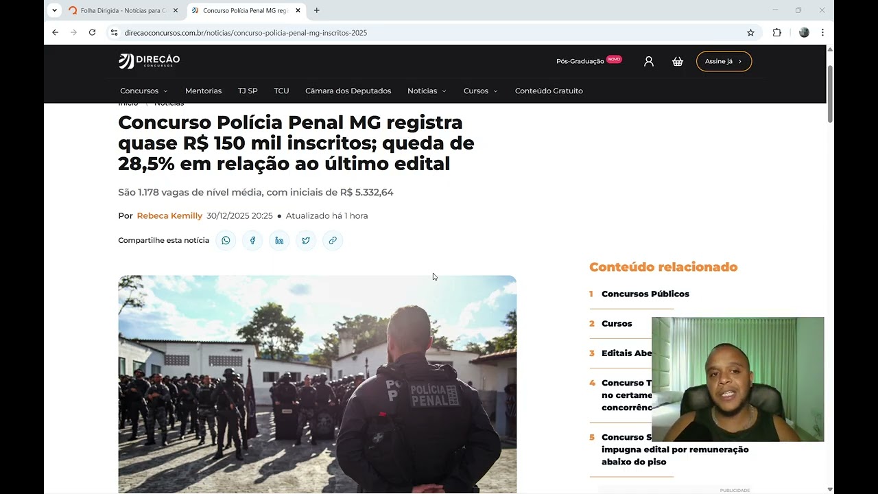 📊 AN&Aacute;LISE COMPLETA DOS N&Uacute;MEROS DE INSCRITOS &ndash; Concurso Pol&iacute;cia Penal MG | Comparativo com SP e ES