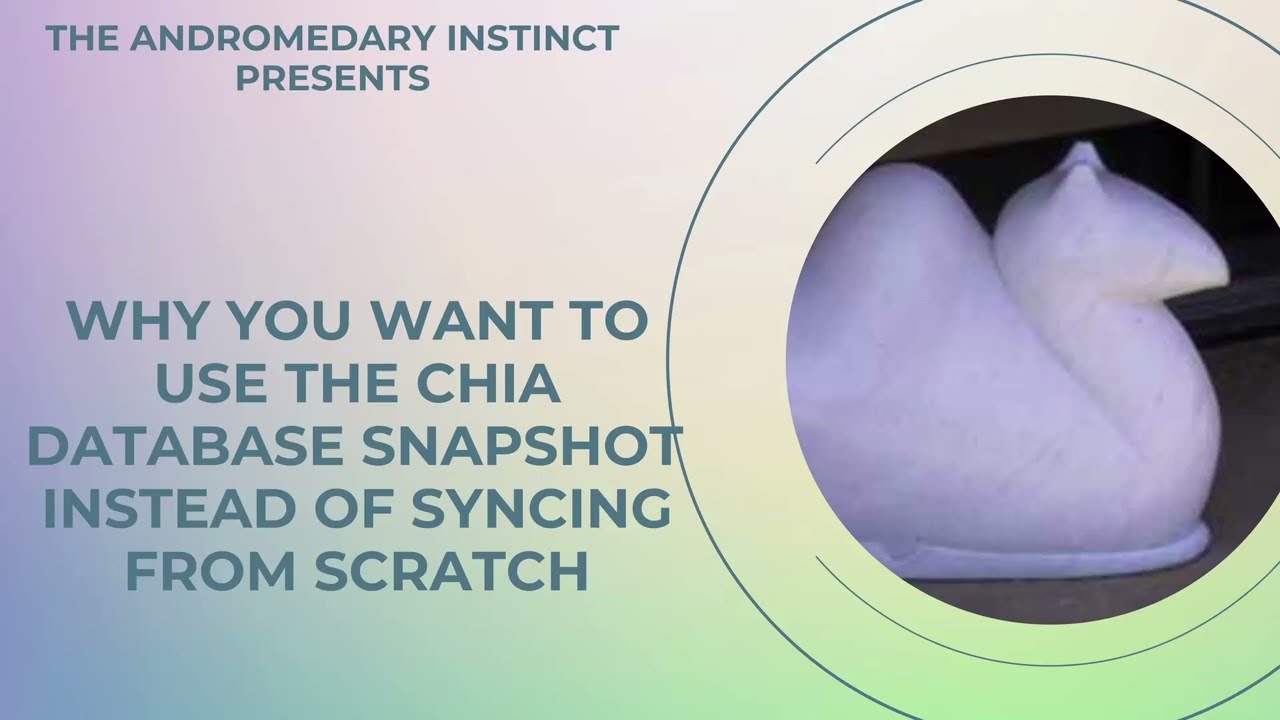 Don't waste a week waiting to farm! Chia Network blockchain snapshot to the rescue!